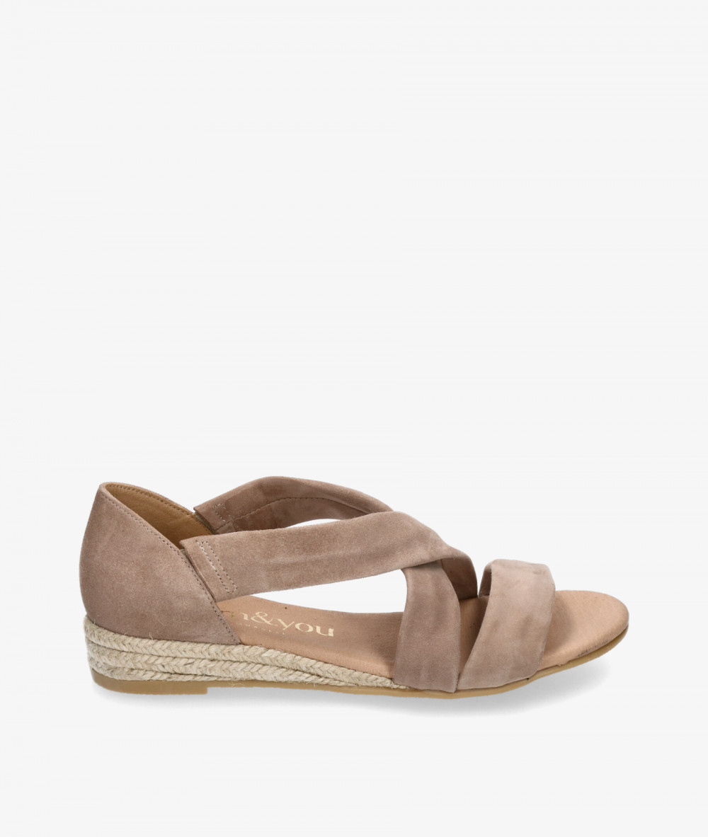 bloom&you Espadrilles  ISABELLA in taupe suede
