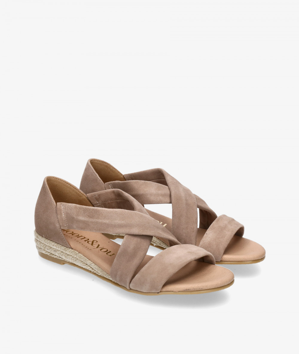 bloom&you Espadrilles  ISABELLA in taupe suede