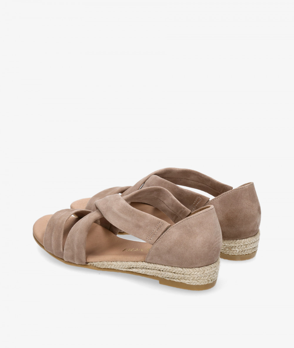 bloom&you Espadrilles  ISABELLA in taupe suede
