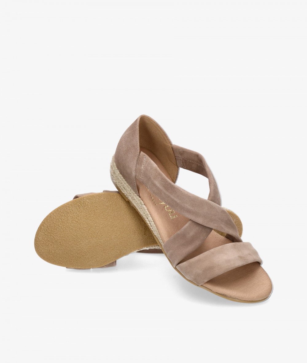 bloom&you Espadrilles  ISABELLA in taupe suede