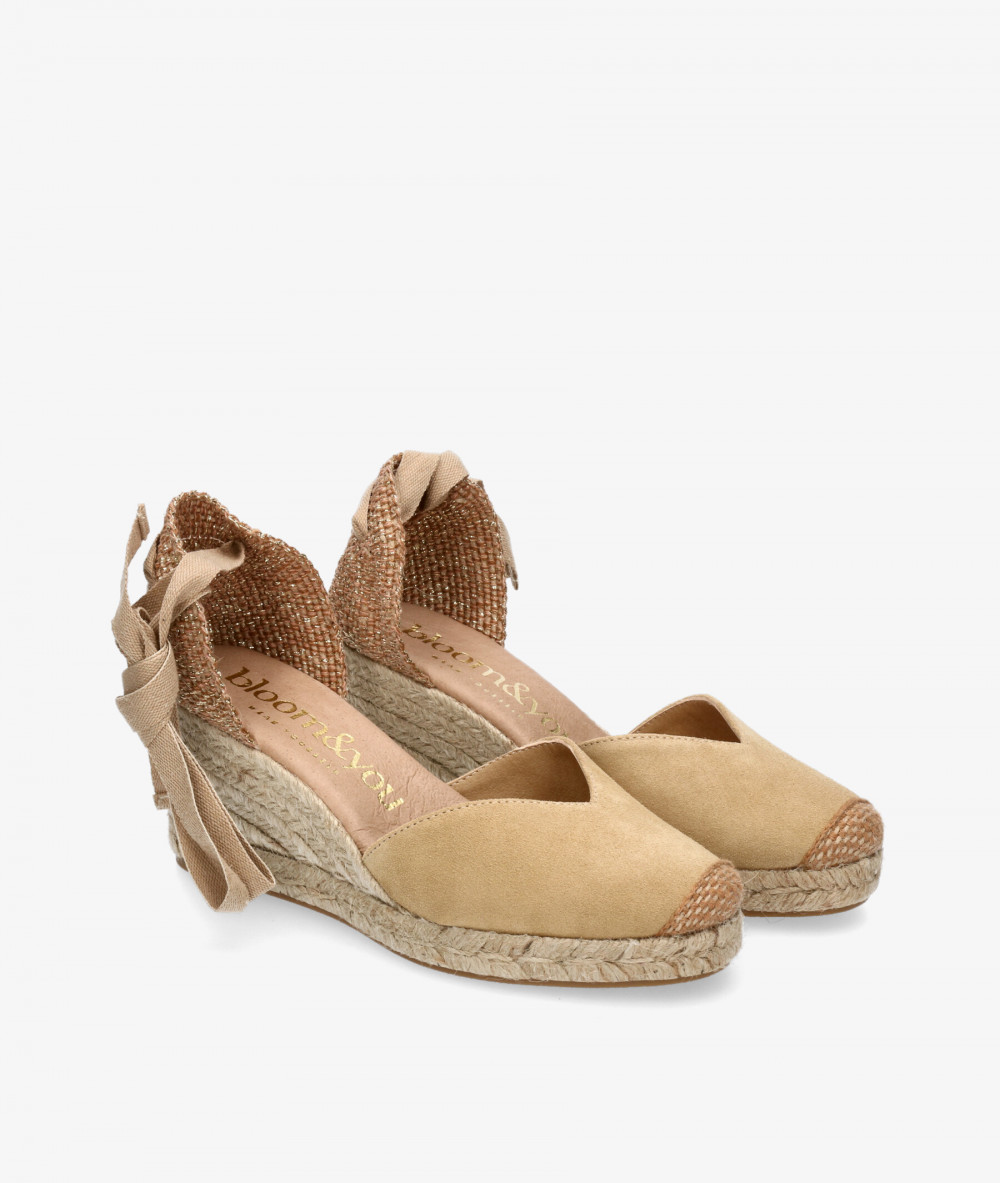 Alpargatas bloom&you  PETUNIA en serraje beige