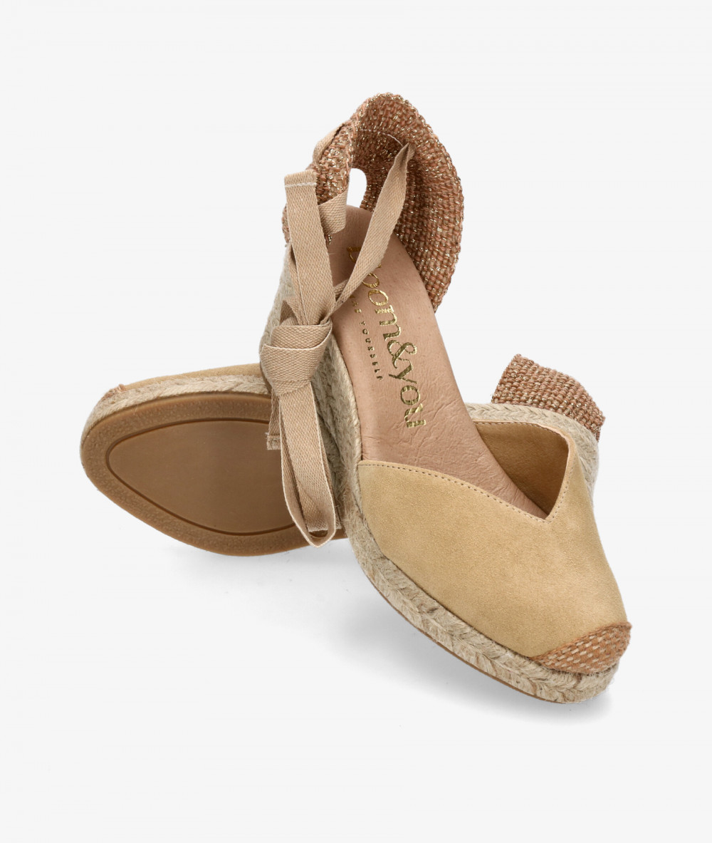 Alpargatas bloom&you  PETUNIA en serraje beige