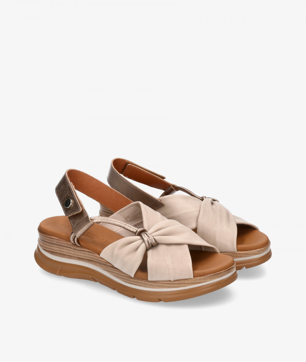 Sandalias Paula Urban  24-416 en beige Sandalias Paula Urban  24-416 en beige
