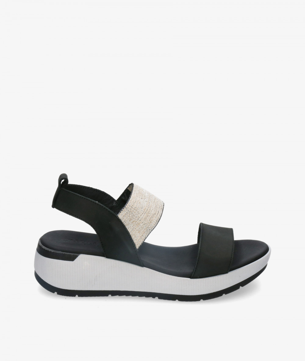 Paula Urban Sandals  8-200 in black nubuck