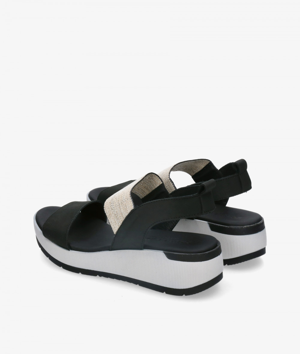 Paula Urban Sandals  8-200 in black nubuck