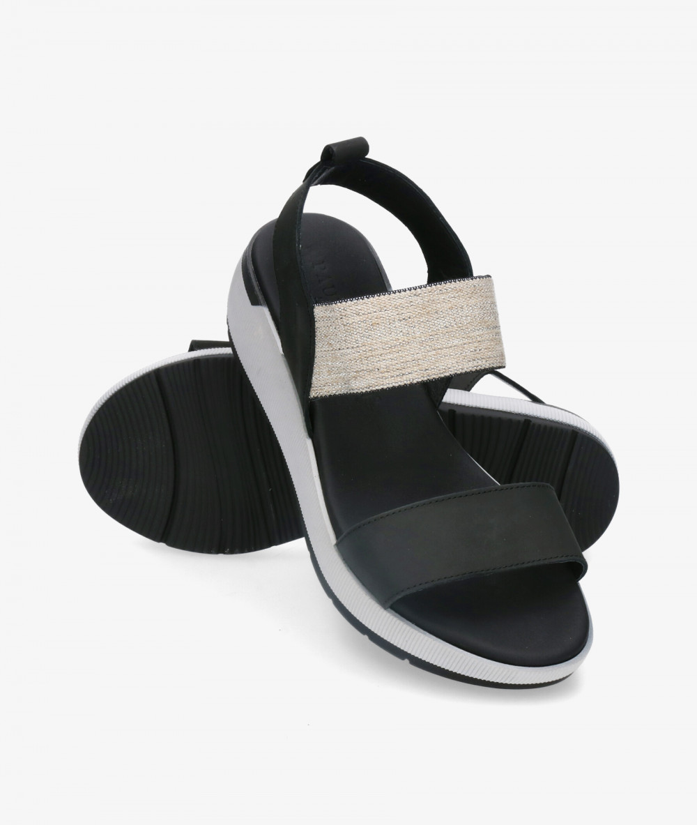 Paula Urban Sandals  8-200 in black nubuck