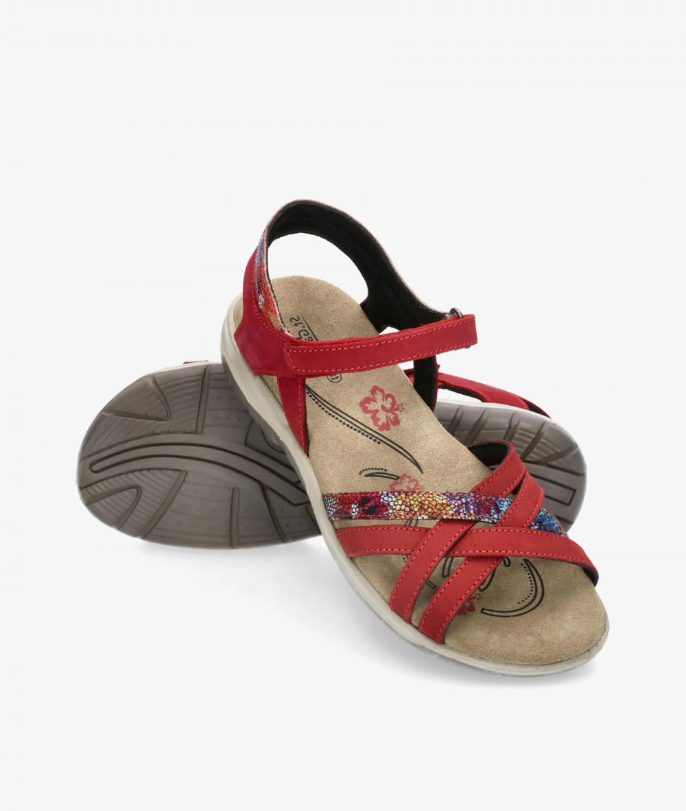 Sandalias St. Gallen  VITORIA  en cereza