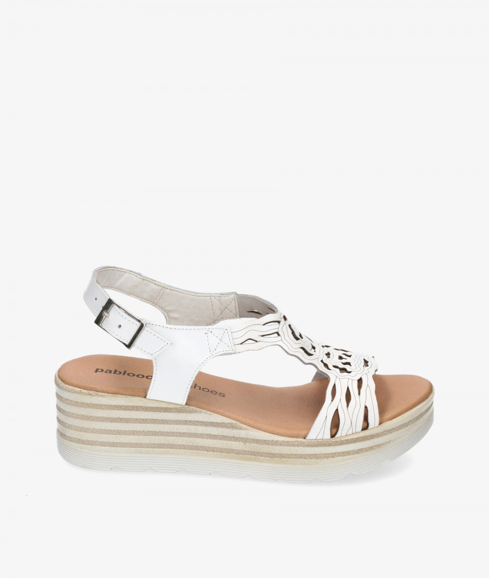 Sandalias pabloochoa.shoes  9062 en blanco