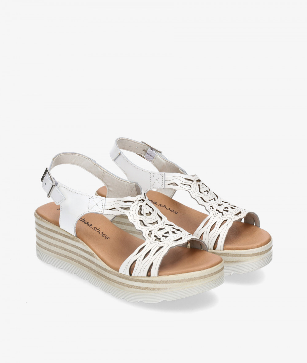 Sandalias pabloochoa.shoes  9062 en blanco
