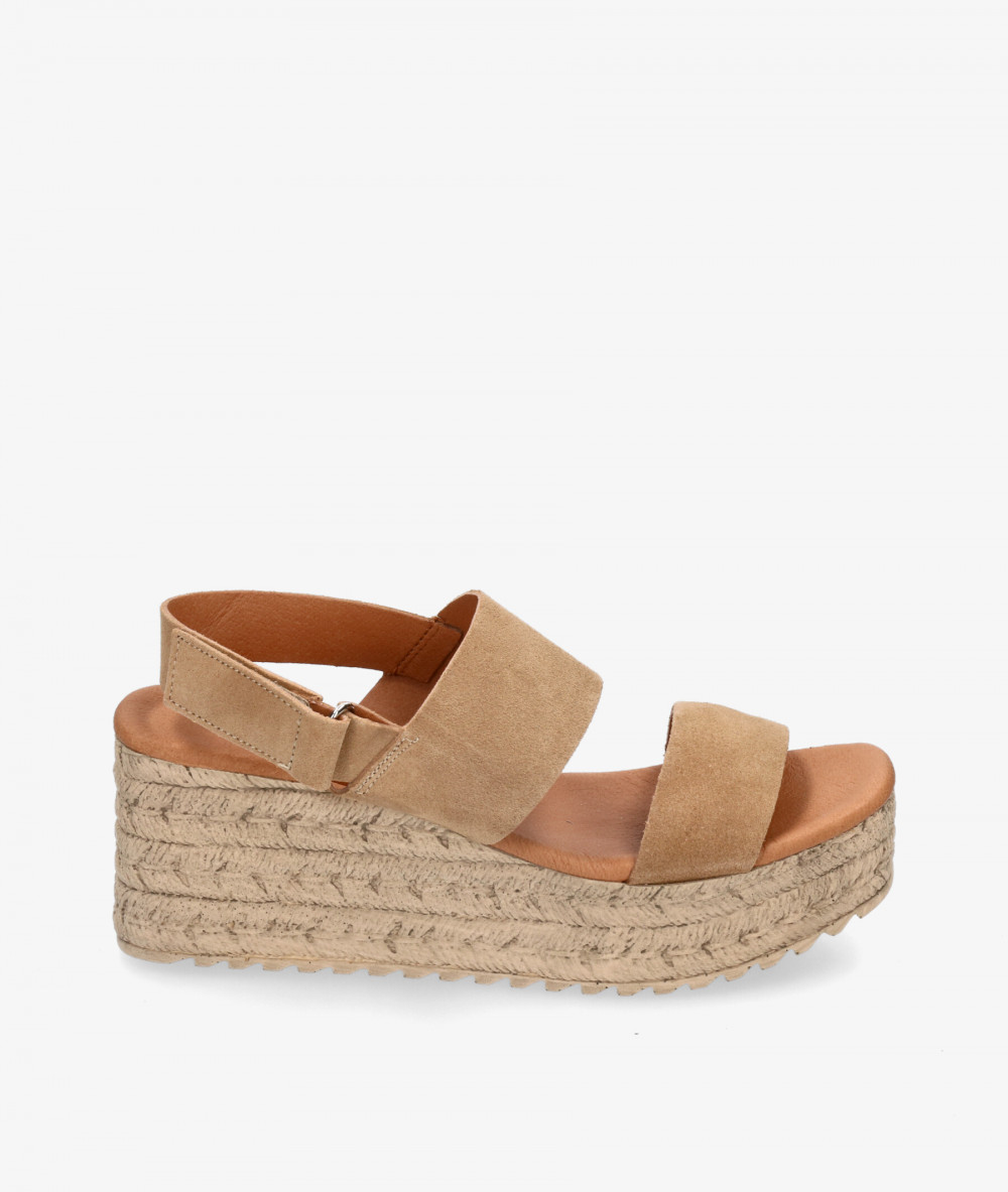 Sandalias bloom&you  KLIN en serraje beige
