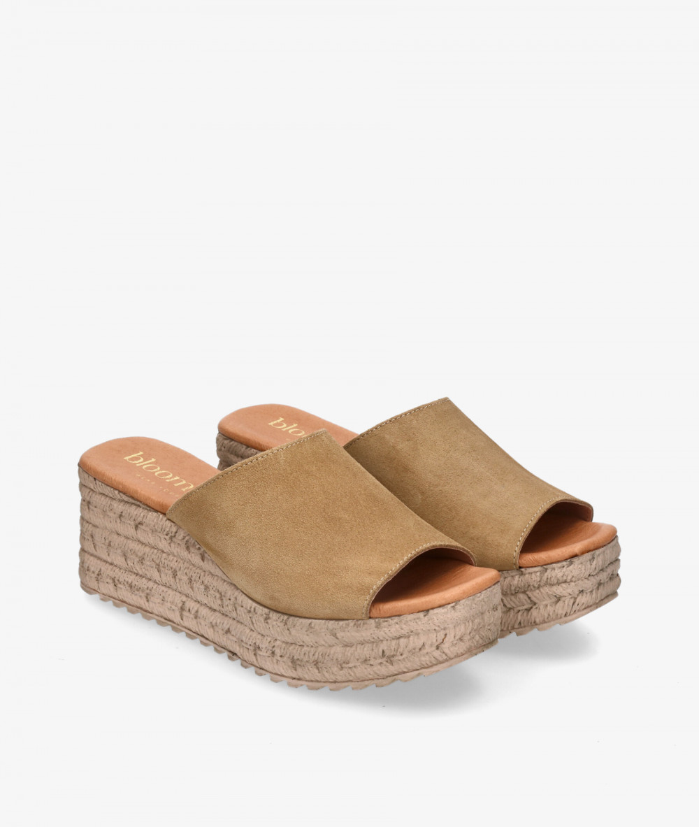 Sandalias bloom&you  LISA en serraje camel