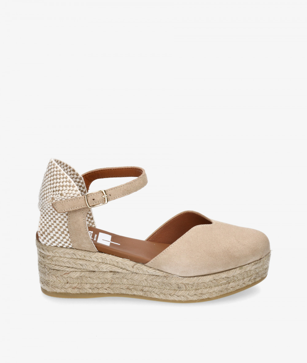 Viguera Espadrilles  2014 in taupe split suede