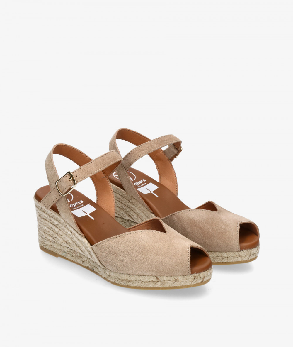 Viguera Espadrilles  2008 VIG in taupe suede