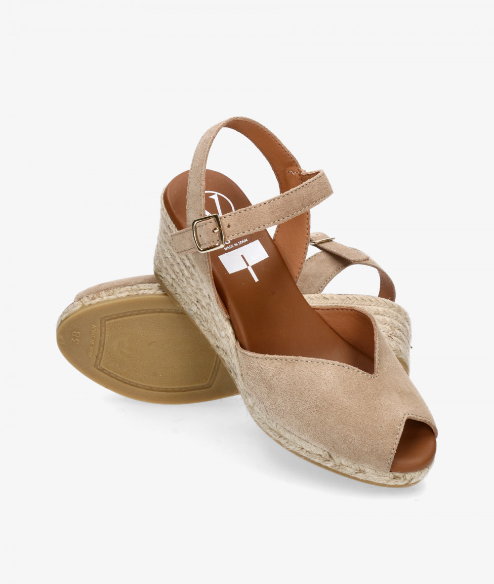 Viguera Espadrilles  2008 VIG in taupe suede