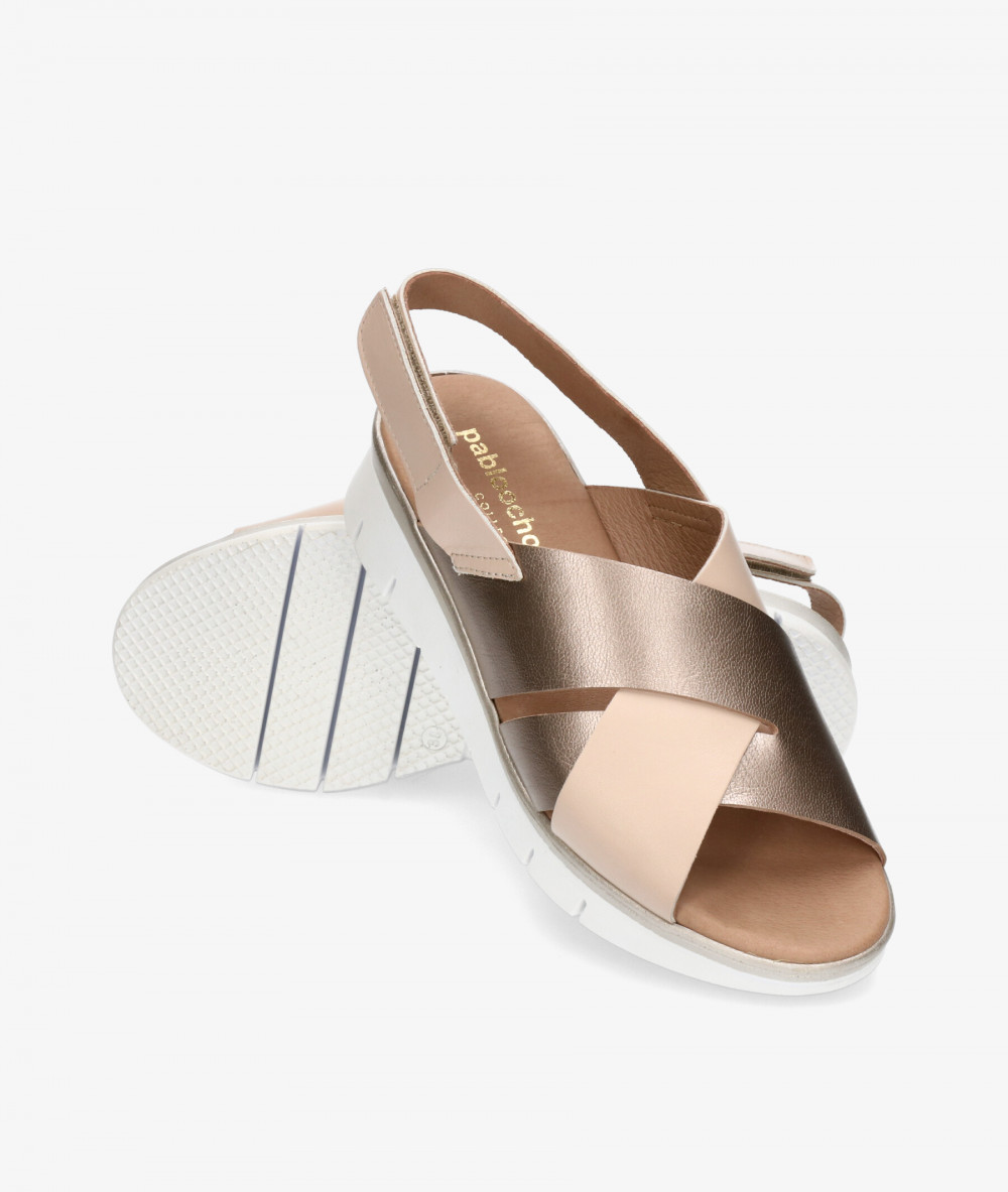 Sandalias pabloochoa.shoes  35012 en beige Sandalias pabloochoa.shoes  35012 en beige