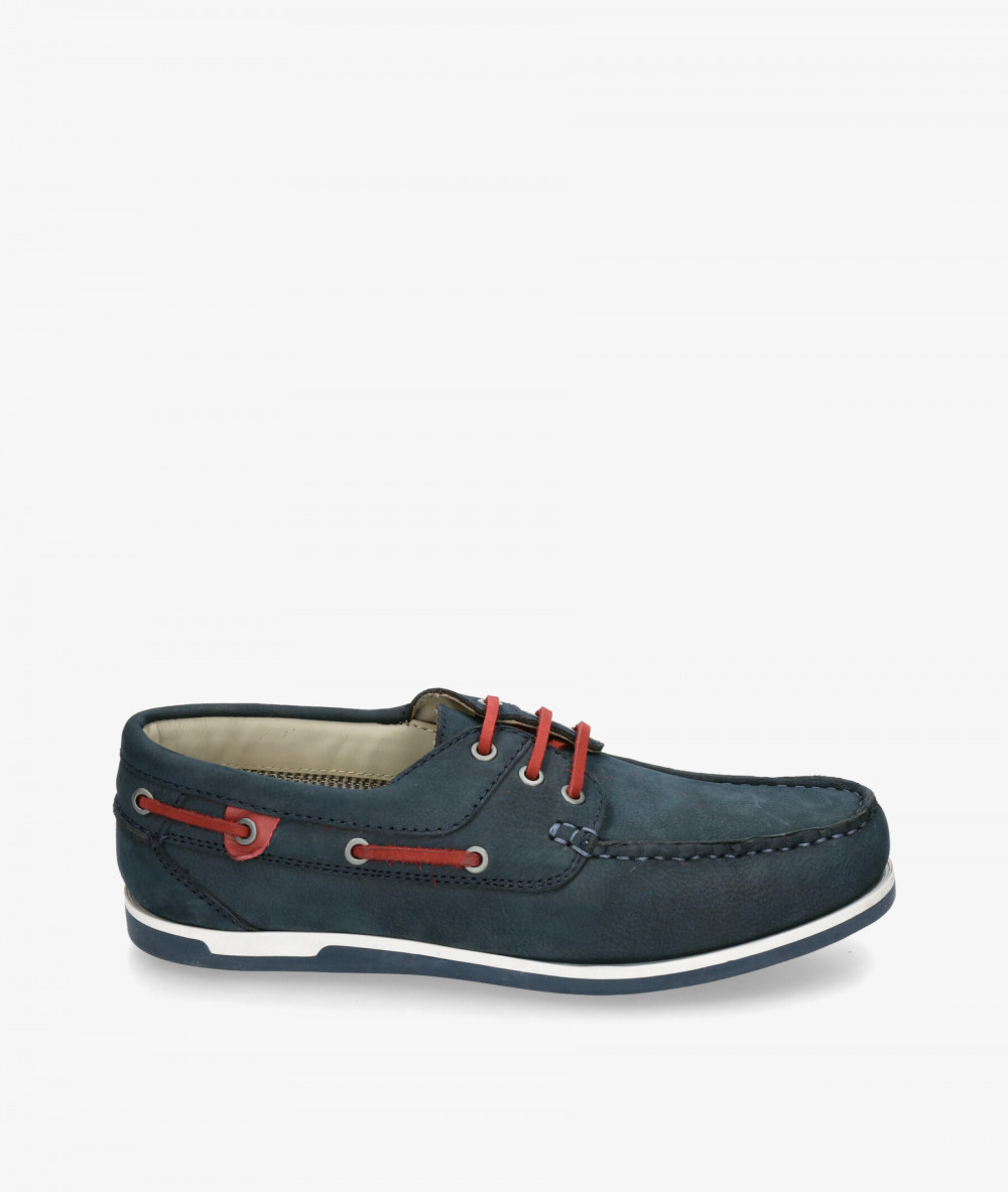 Traveris Nautical shoes AYAMONTE 1806 in blue nubuck
