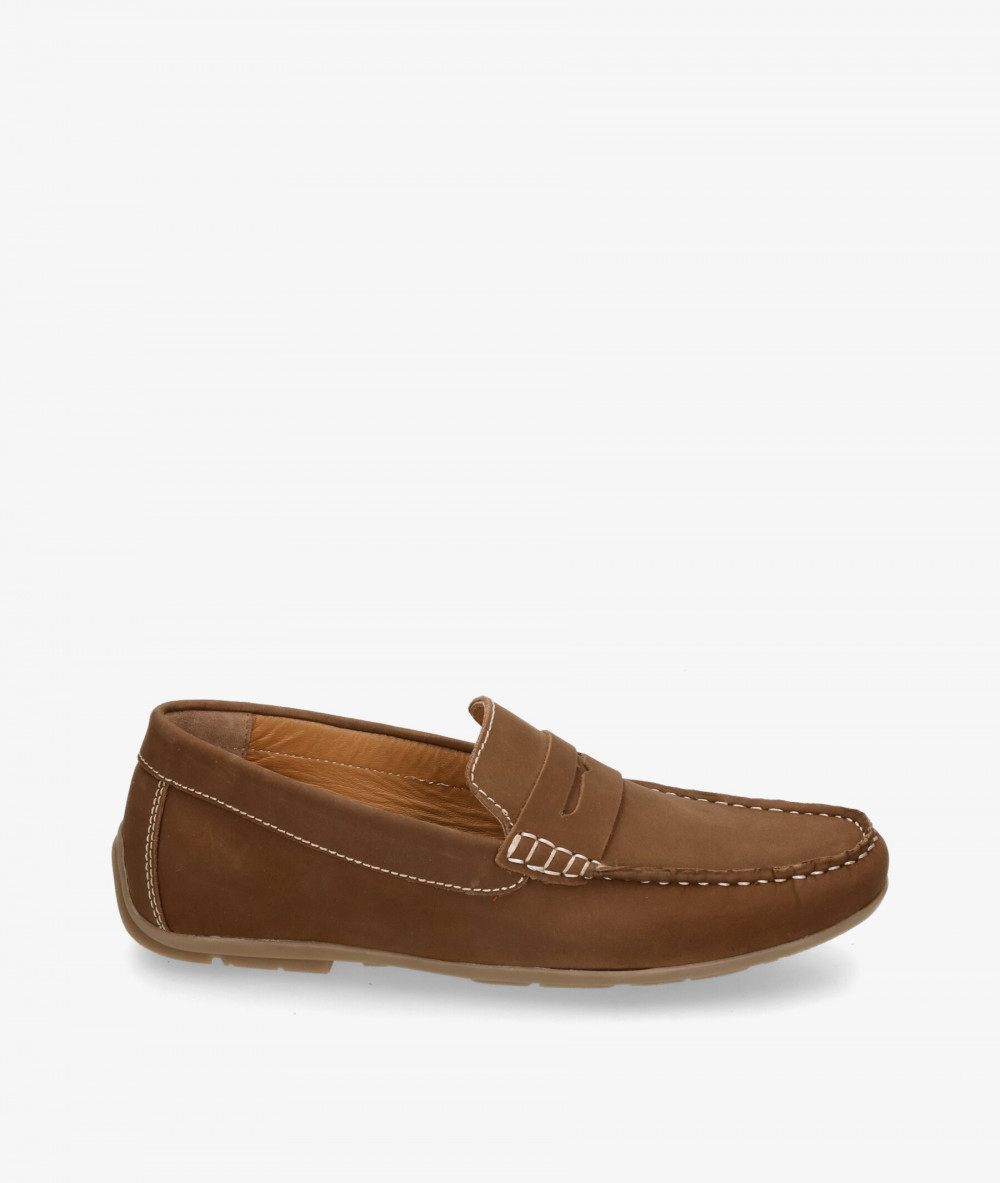Traveris Loafers BAGUR 6195 in leather nubuck