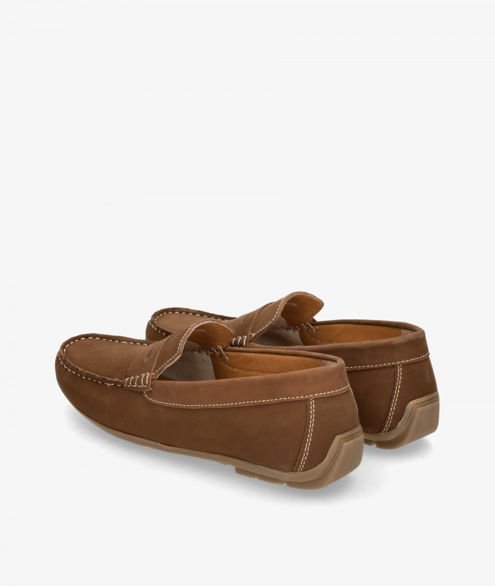Traveris Loafers BAGUR 6195 in leather nubuck