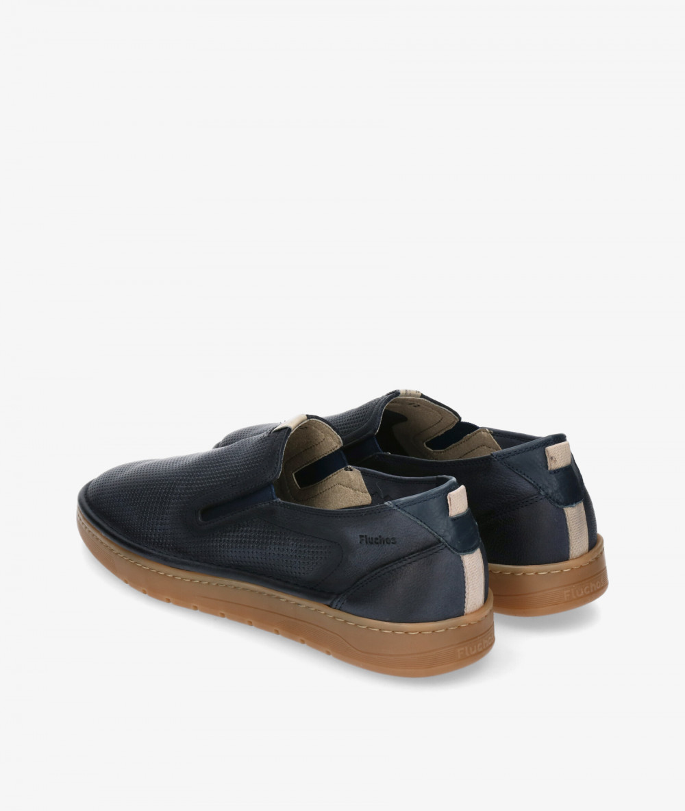 Fluchos Sport rubber sole shoes F1946 in navy blue