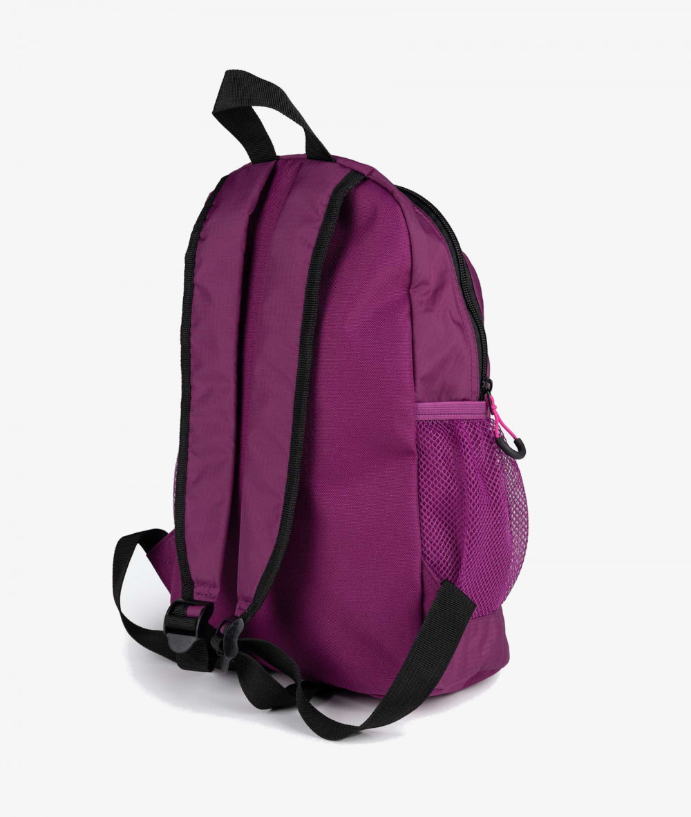 Bolso textil MUNICH BACKPACK SLIM SMALL en fucsia