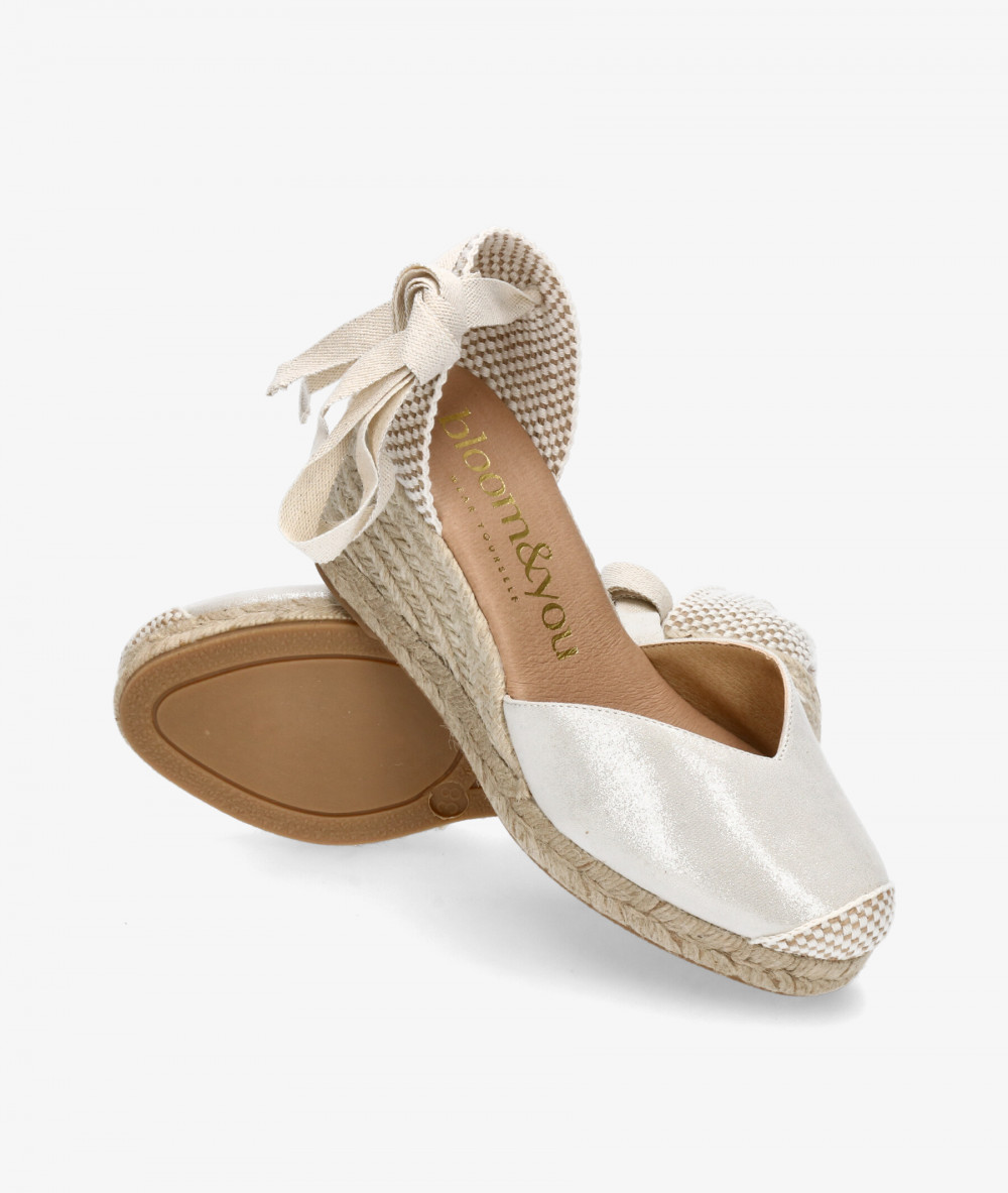 Alpargatas bloom&you  PETUNIA en nácar