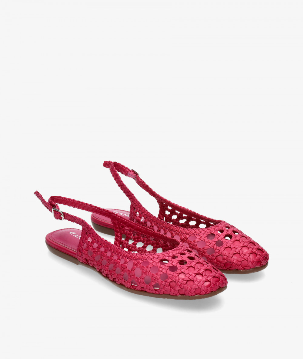 Zapatos de vestir D'angela 26113 en fucsia