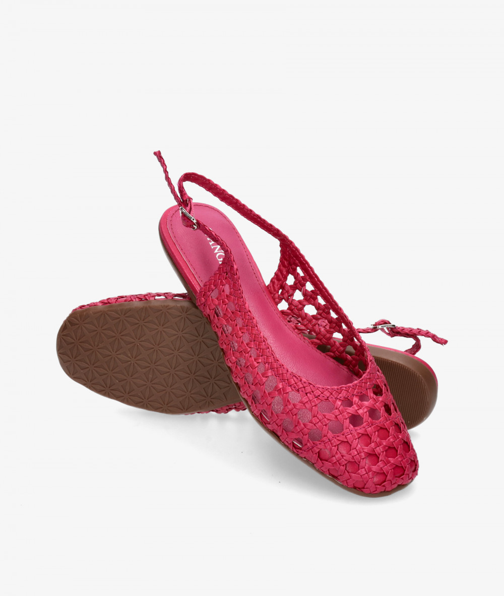 Zapatos de vestir D'angela 26113 en fucsia