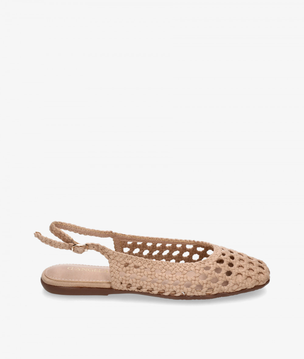 Zapatos de vestir D'angela 26113 en topo