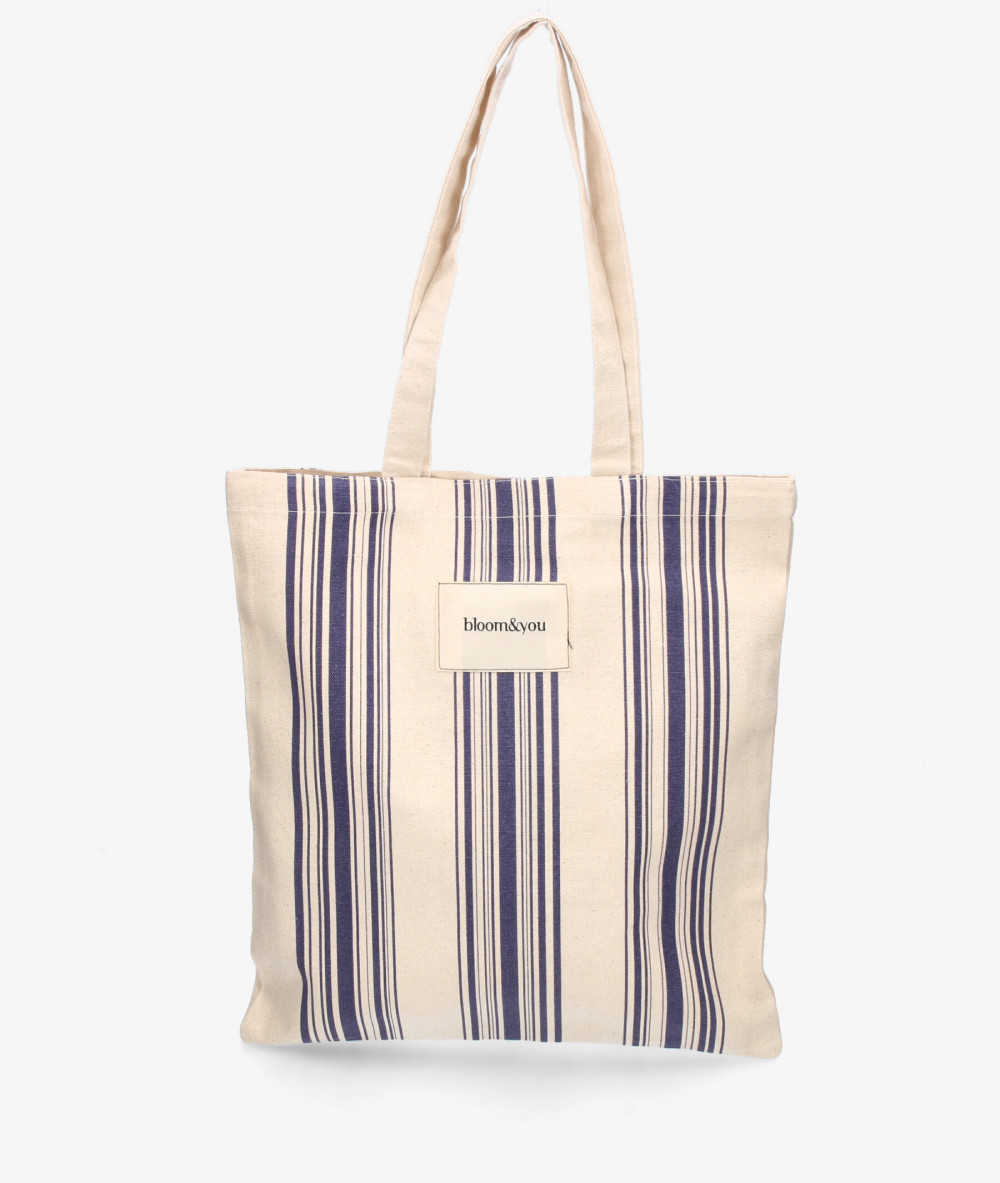 Bolso textil bloom&you STRIPES TOTE en jeans