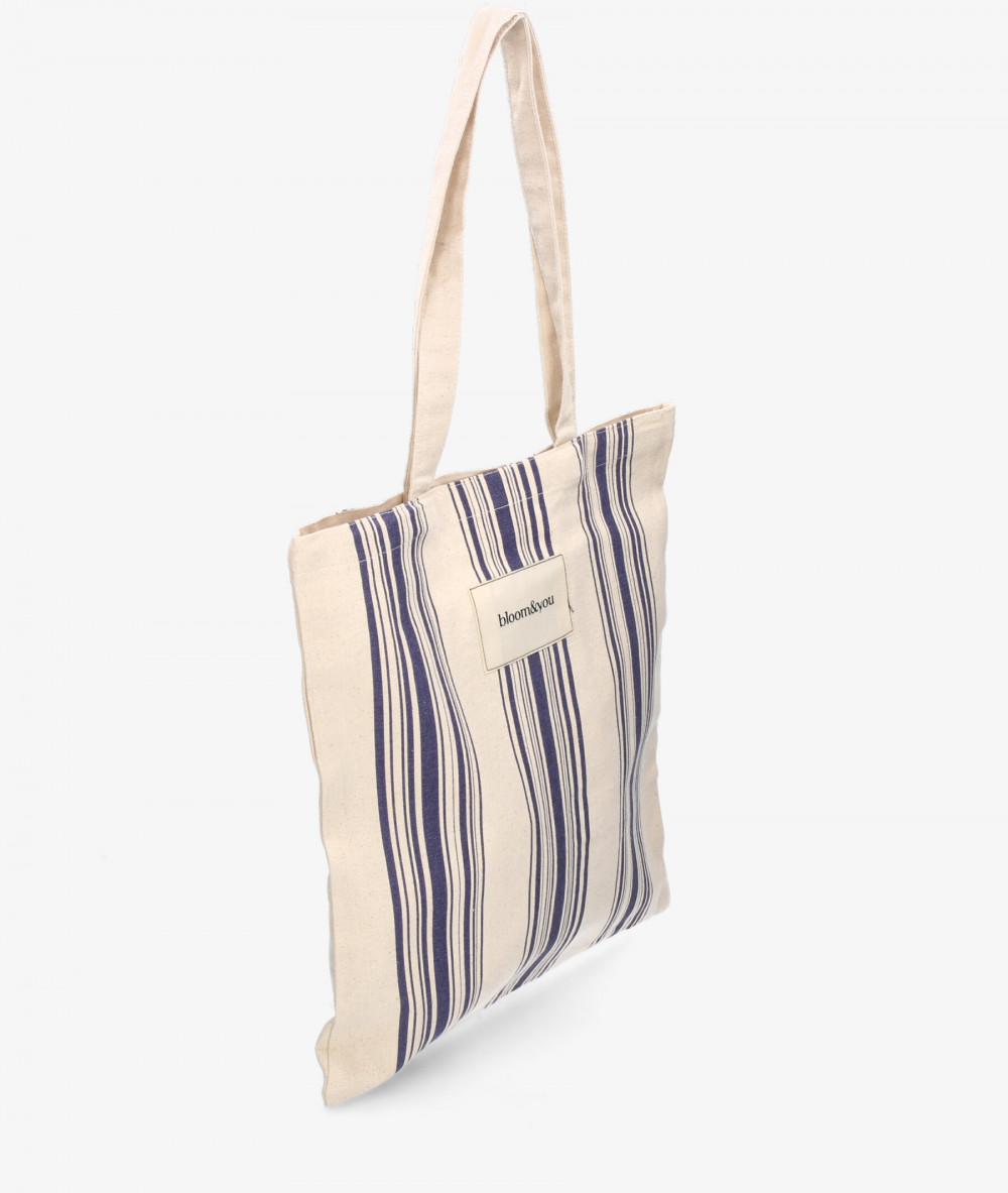 Bolso textil bloom&you STRIPES TOTE en jeans