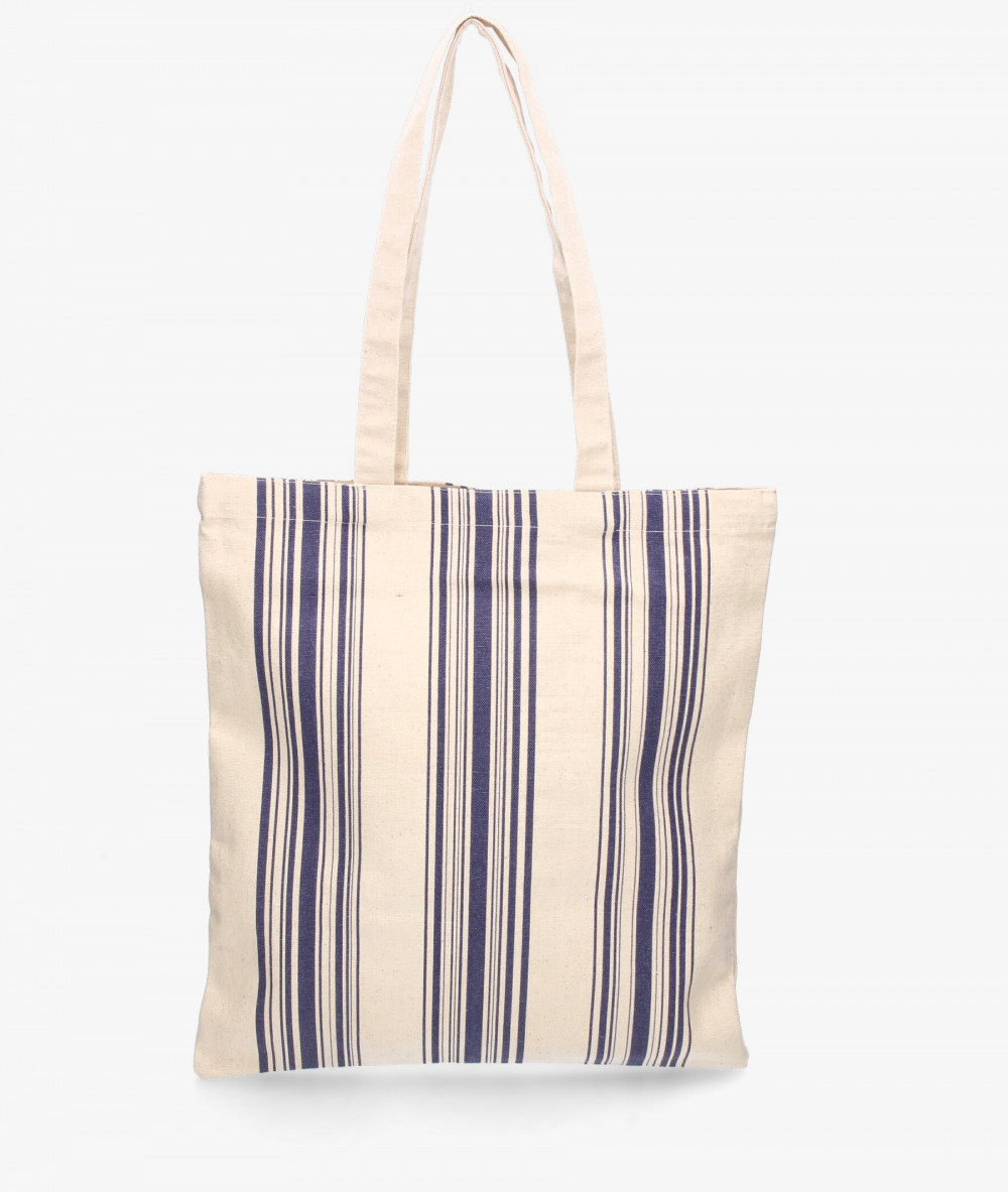 Bolso textil bloom&you STRIPES TOTE en jeans