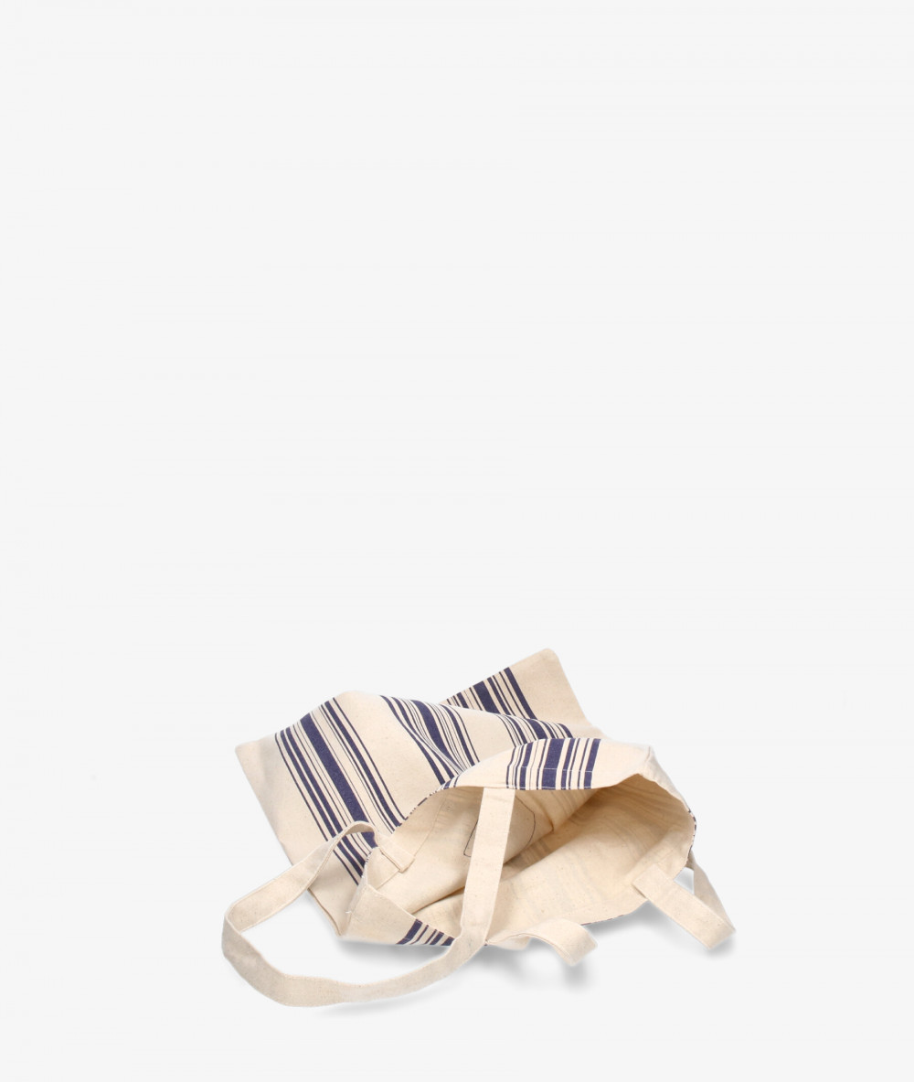 Bolso textil bloom&you STRIPES TOTE en jeans