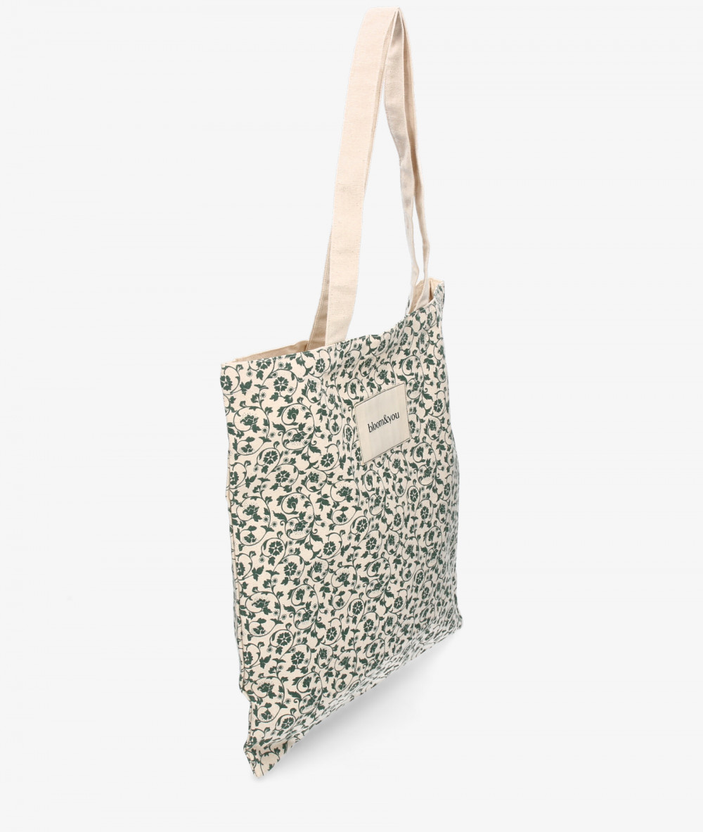 Bolso textil bloom&you FLOWER TOTE en caki