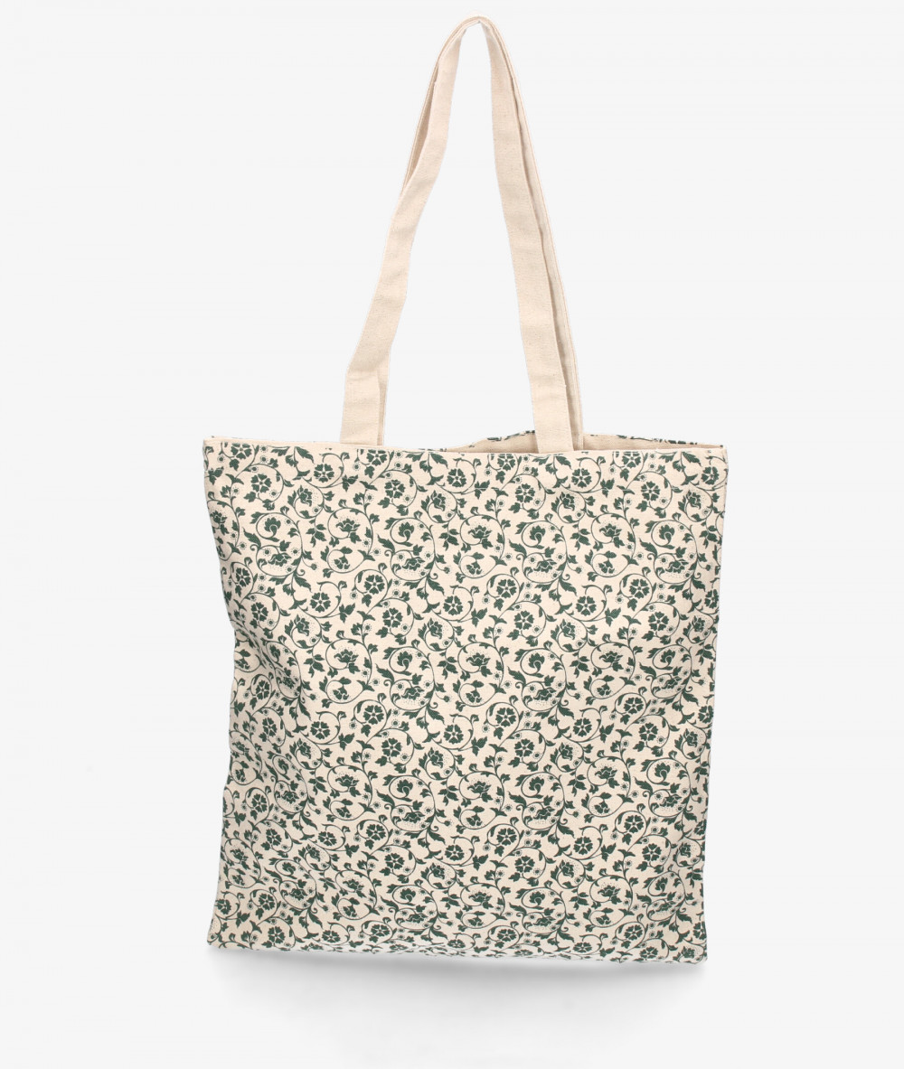Bolso textil bloom&you FLOWER TOTE en caki