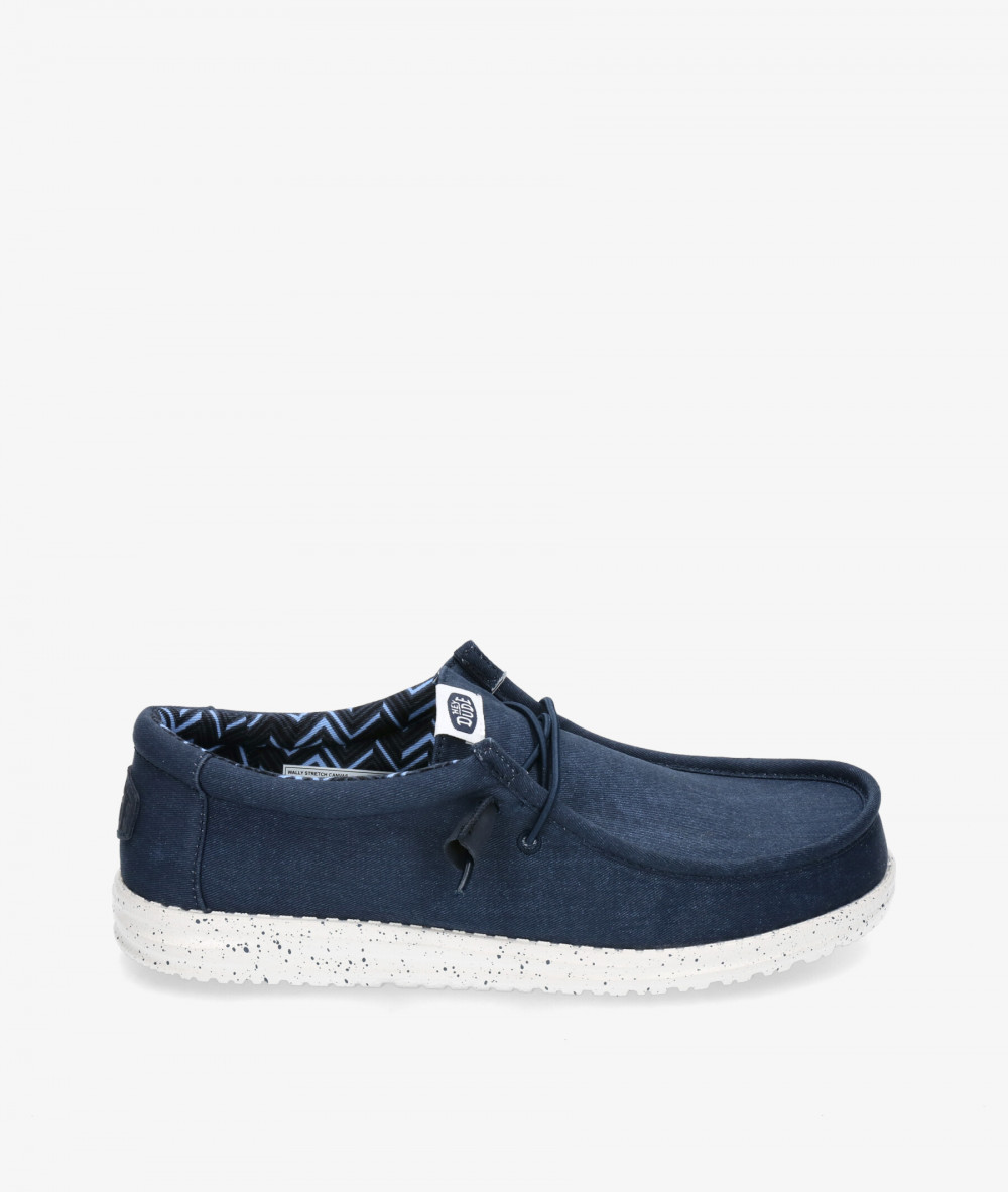 Dude Canvas shoes WALLY EASY WASHED in navy blue