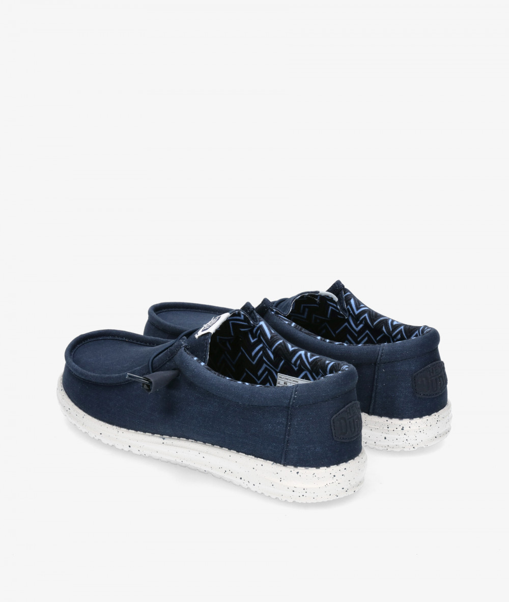 Dude Canvas shoes WALLY EASY WASHED in navy blue