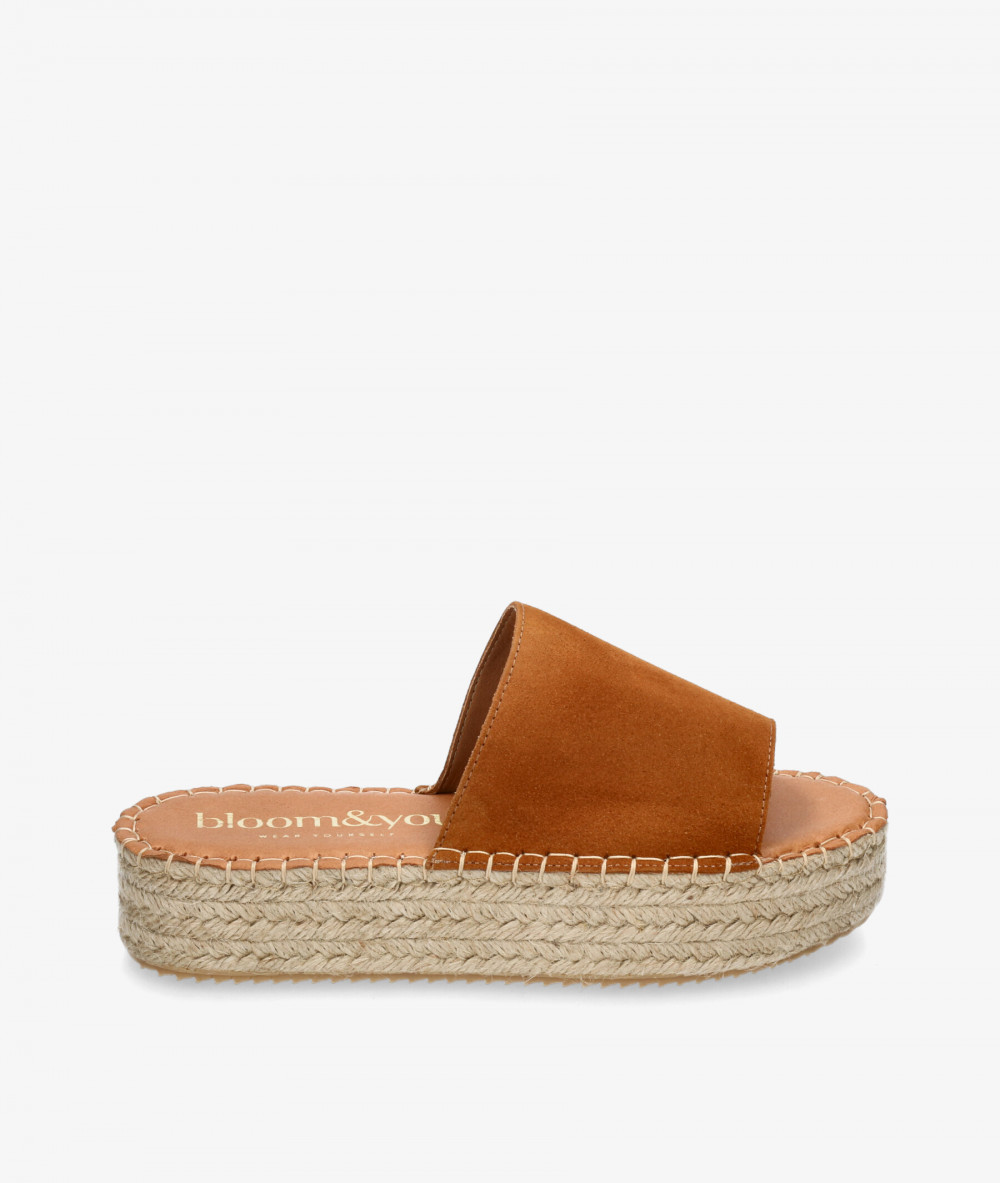 bloom&you Espadrilles  DANDELION in leather split suede