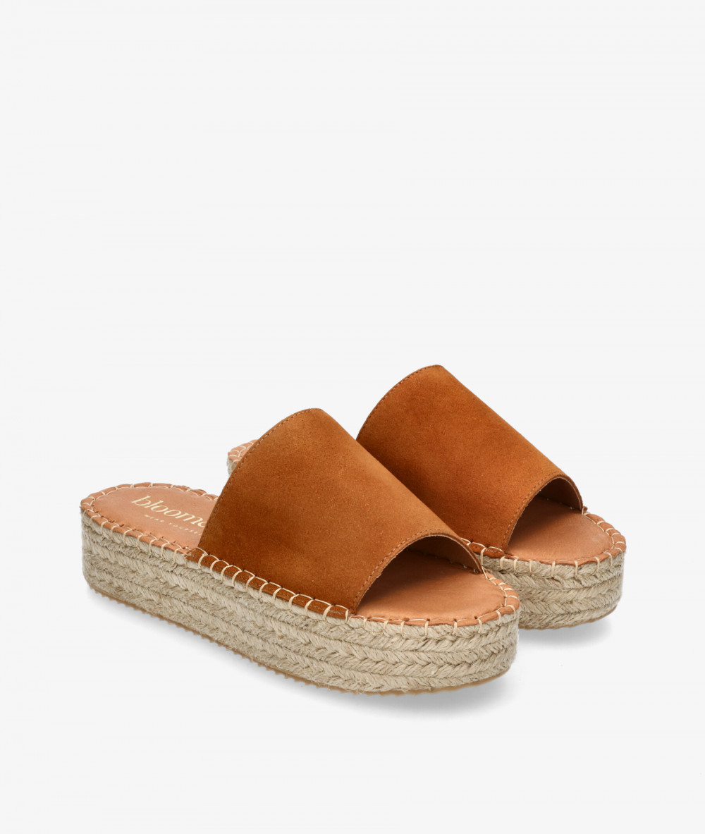 bloom&you Espadrilles  DANDELION in leather split suede