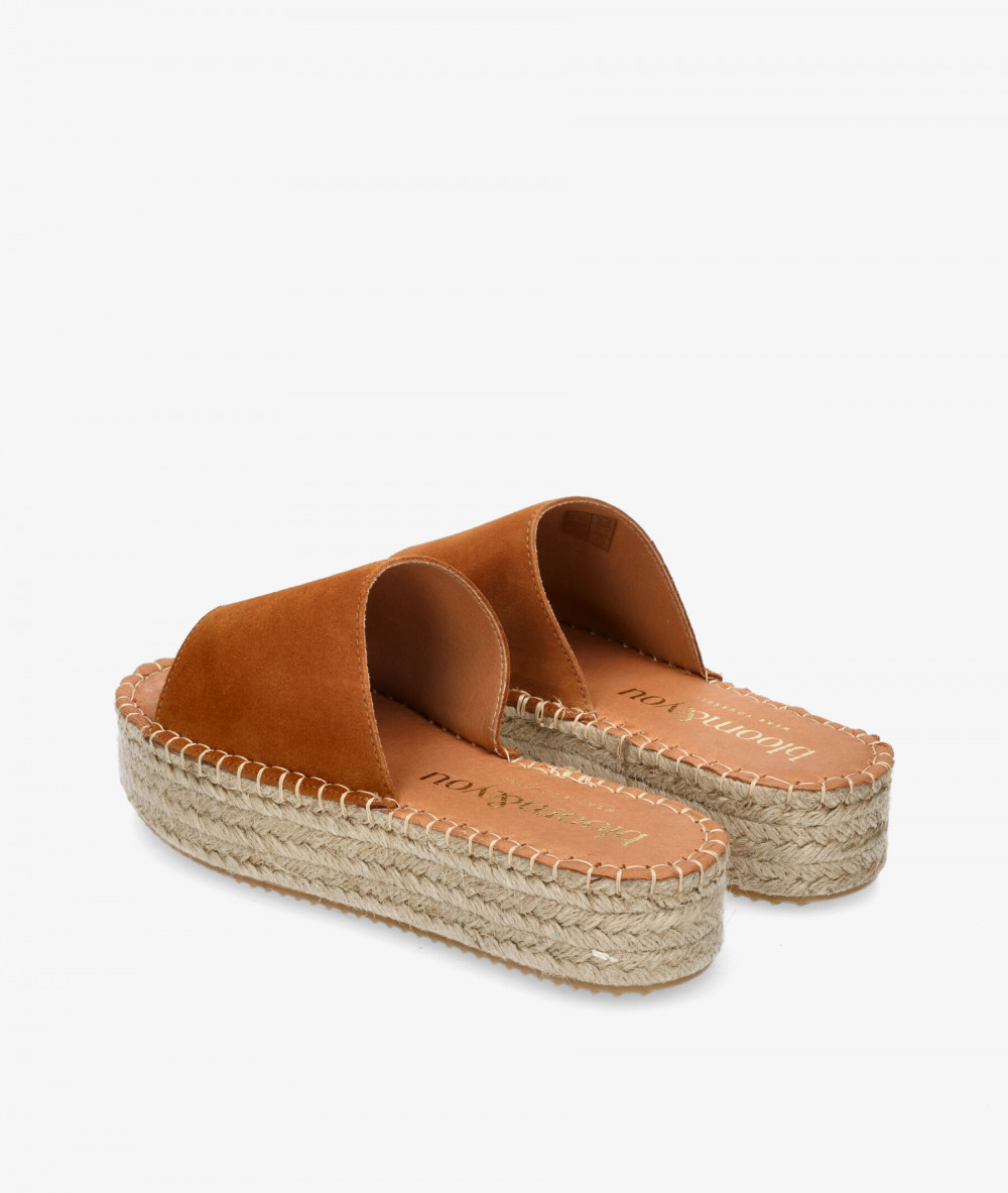 bloom&you Espadrilles  DANDELION in leather split suede