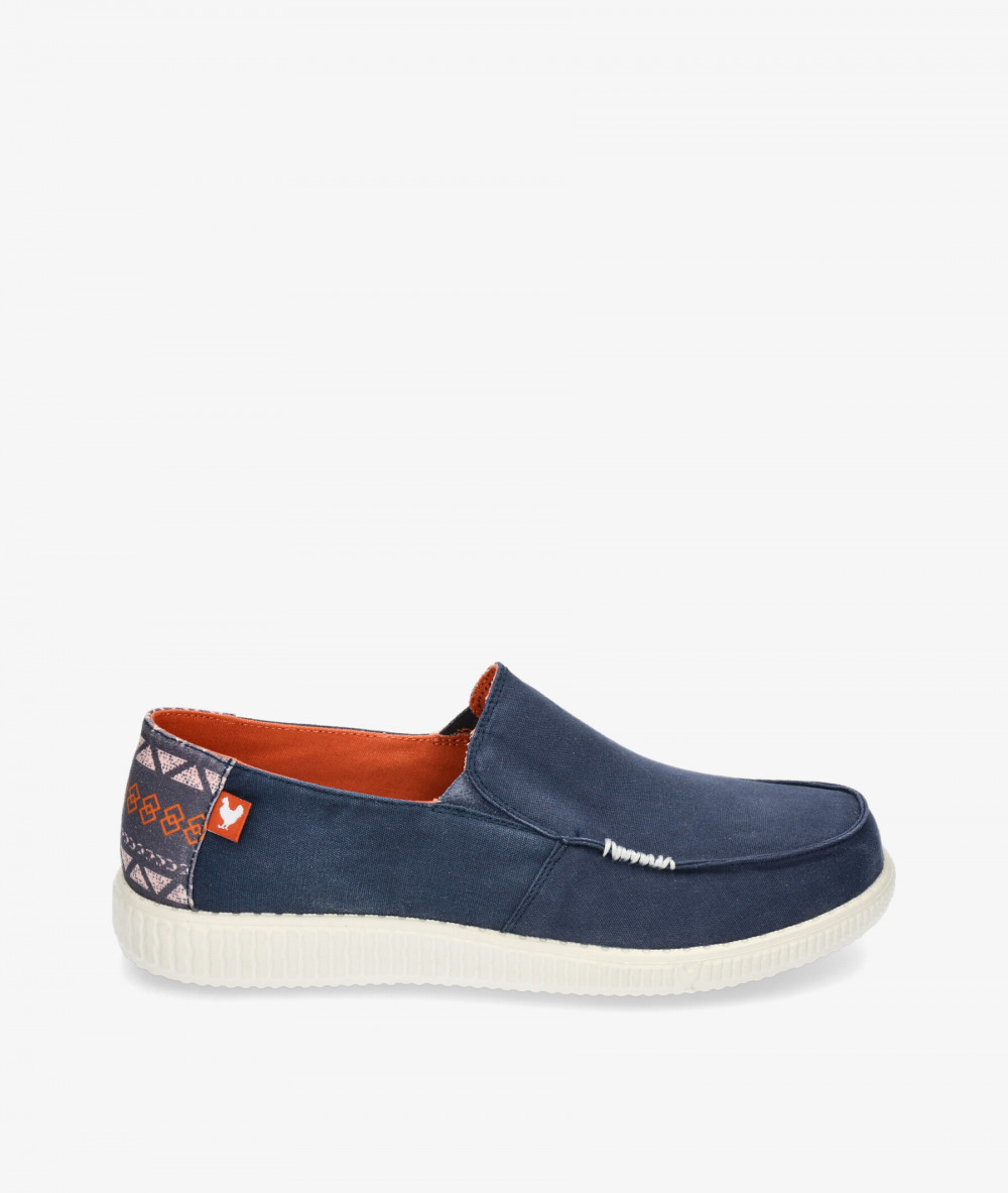 Walk in Pitas Canvas shoes WP150 INTI in navy blue
