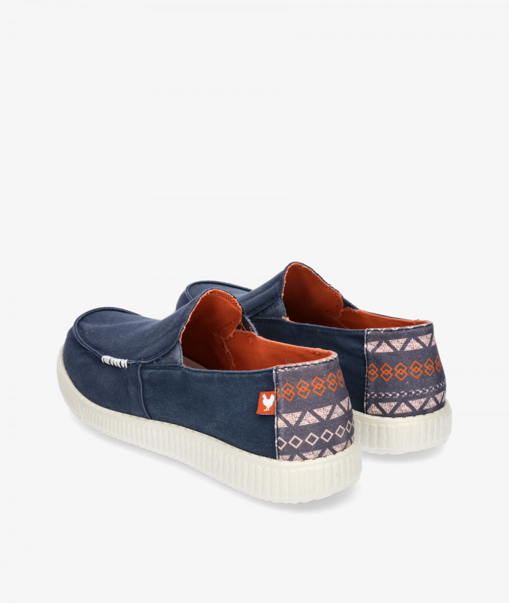 Walk in Pitas Canvas shoes WP150 INTI in navy blue