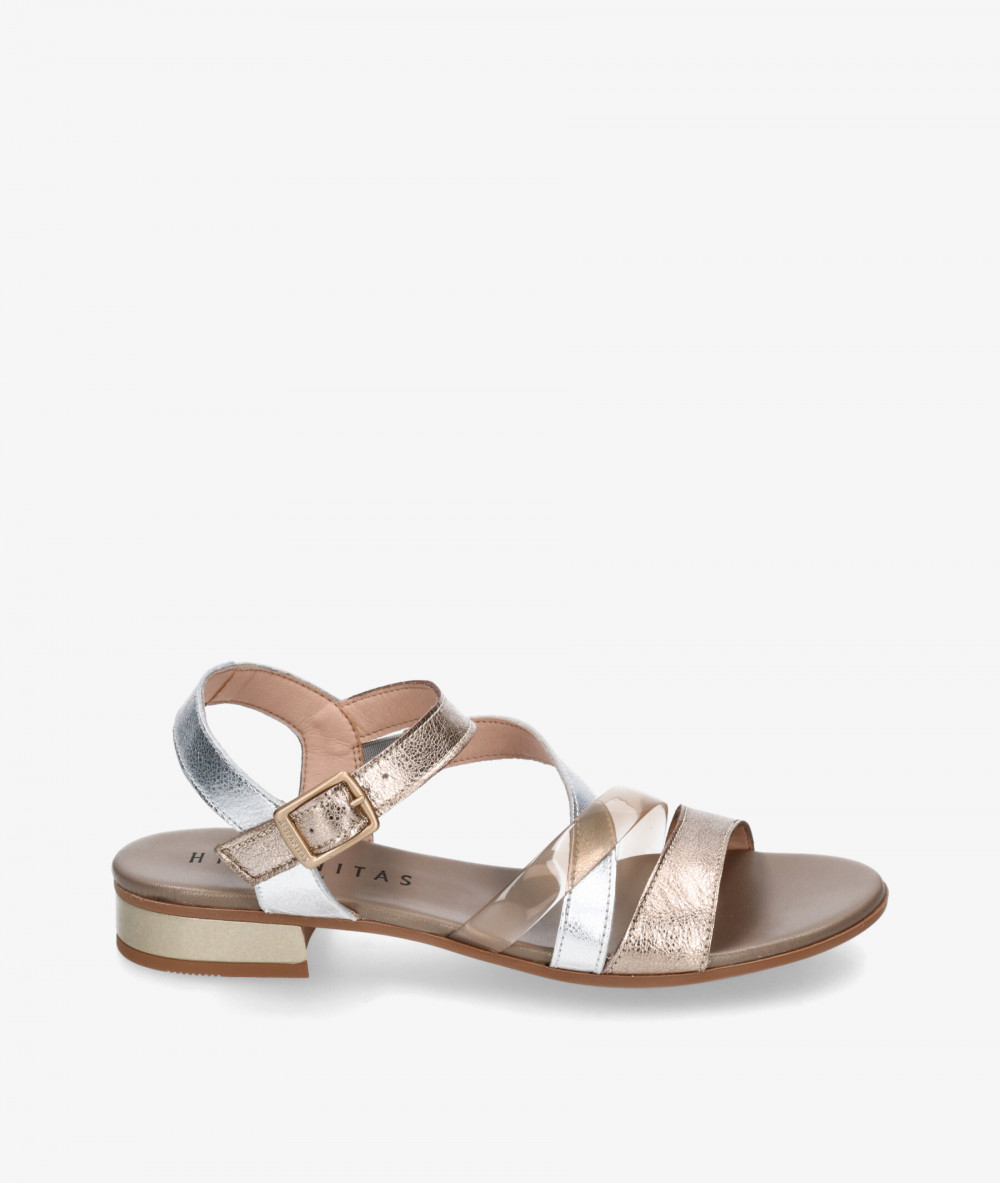 Sandalias Hispanitas  CHV243367 en taupe metalizado