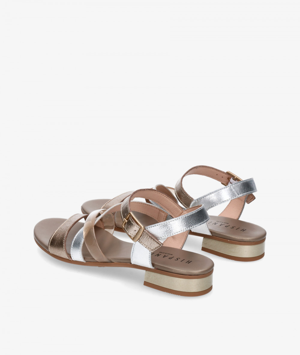 Sandalias Hispanitas  CHV243367 en taupe metalizado