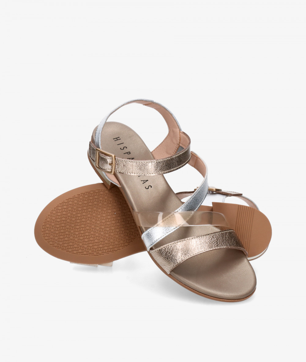 Sandalias Hispanitas  CHV243367 en taupe metalizado