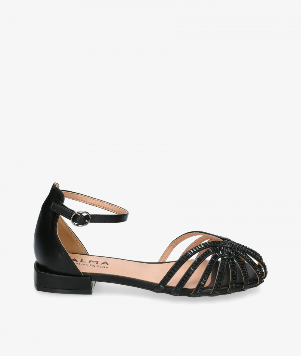 Alma by Alma en Pena Dress low heel shoes 2000 in black