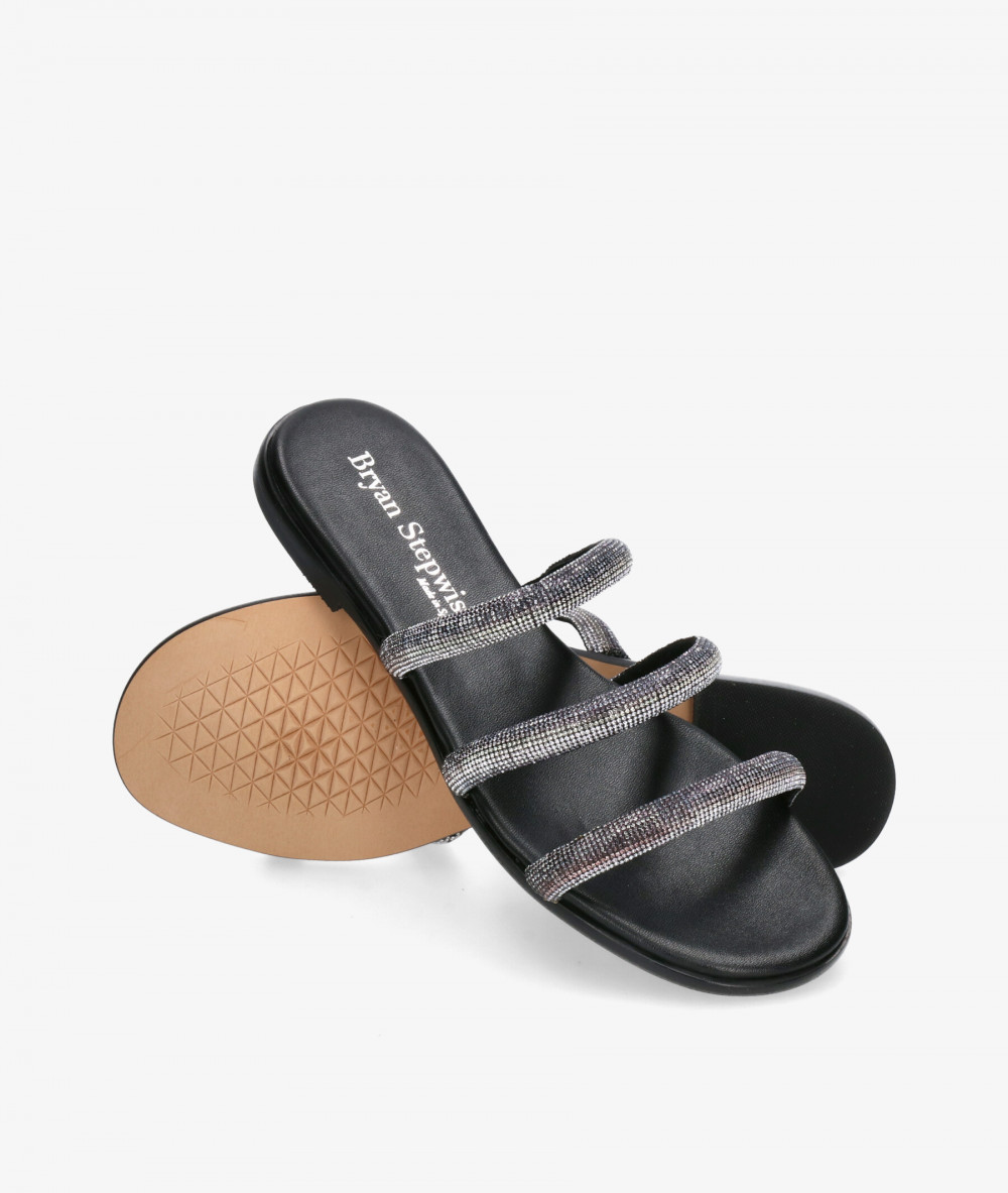 Bryan Sandals  1539 in black