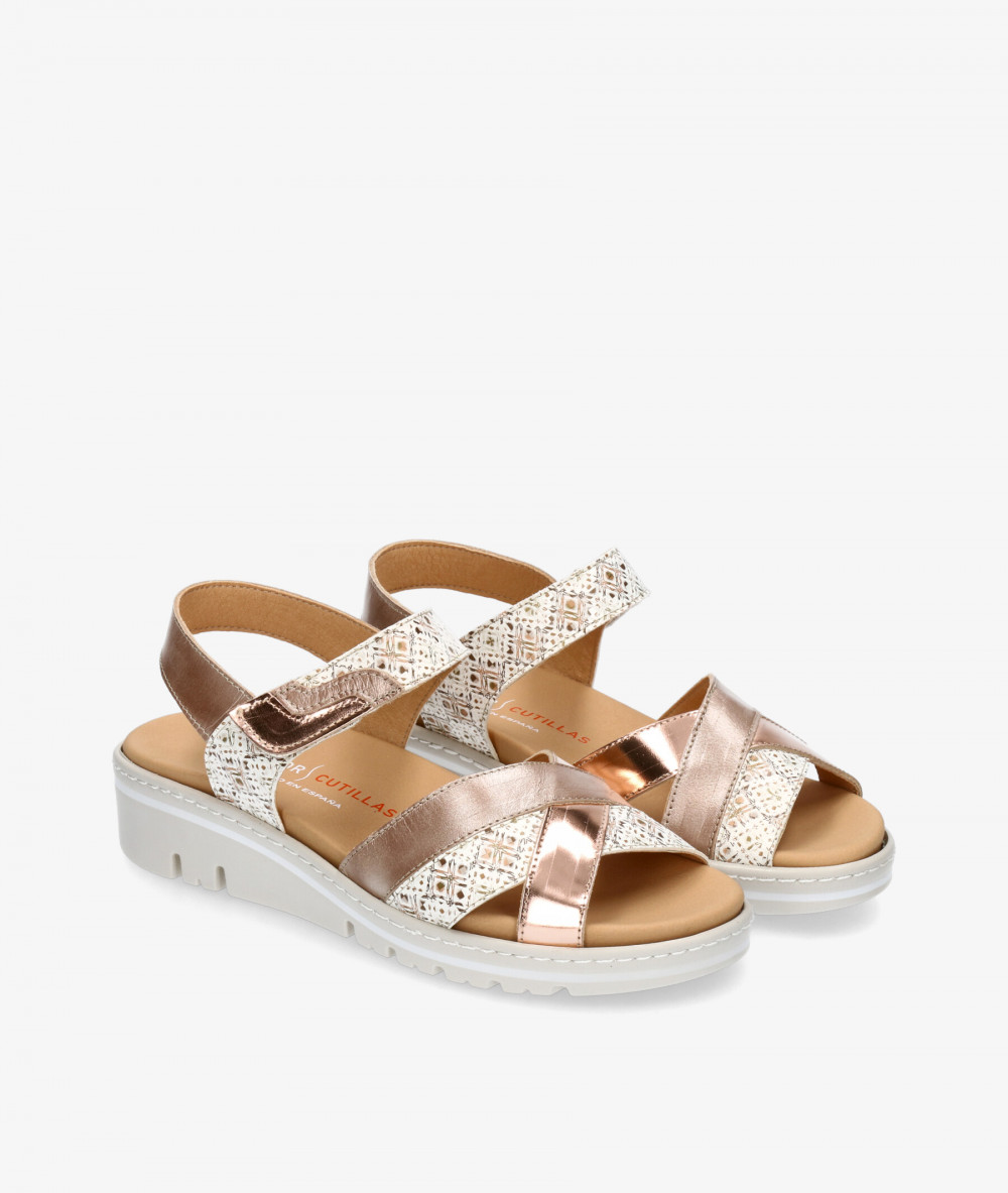 DOCTOR CUTILLAS Sandals  36142 in nuce metallic