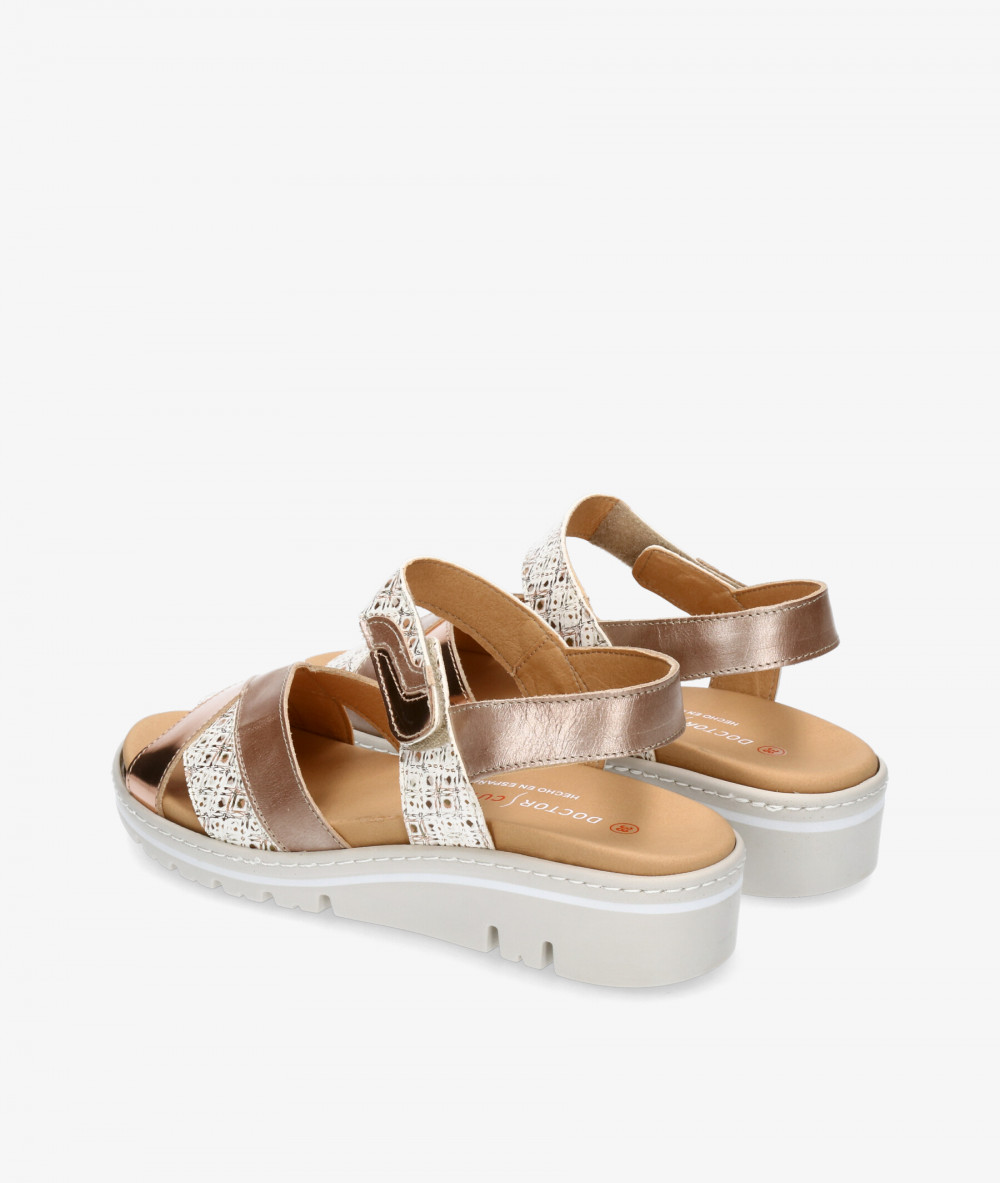 DOCTOR CUTILLAS Sandals  36142 in nuce metallic