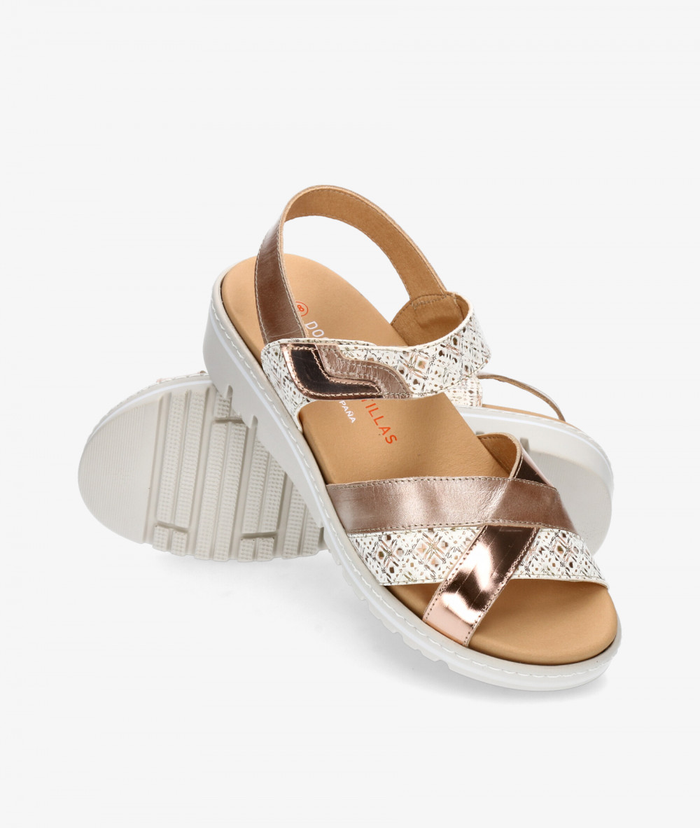 DOCTOR CUTILLAS Sandals  36142 in nuce metallic