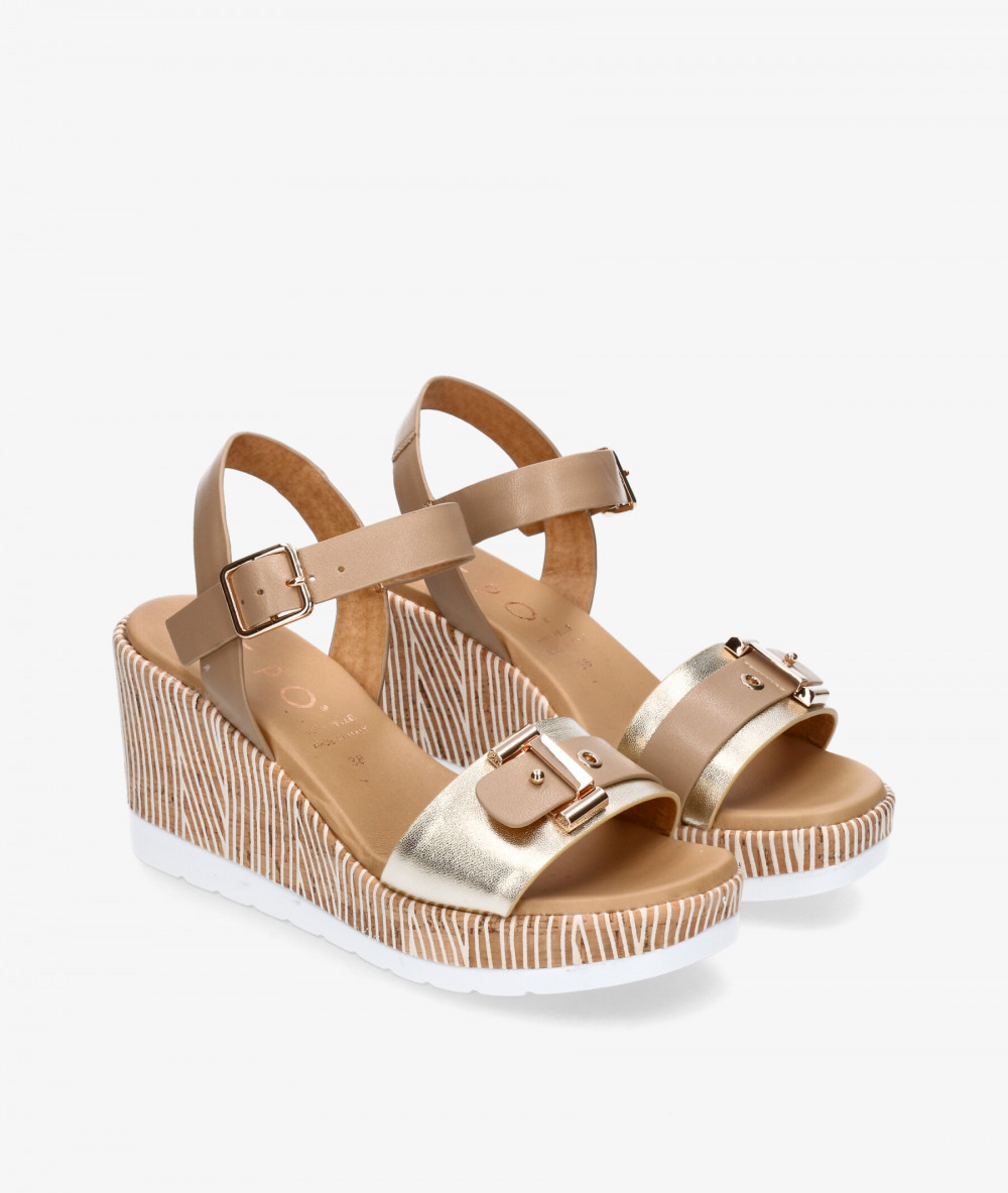 Sandalias pabloochoa.shoes  51221 en platino